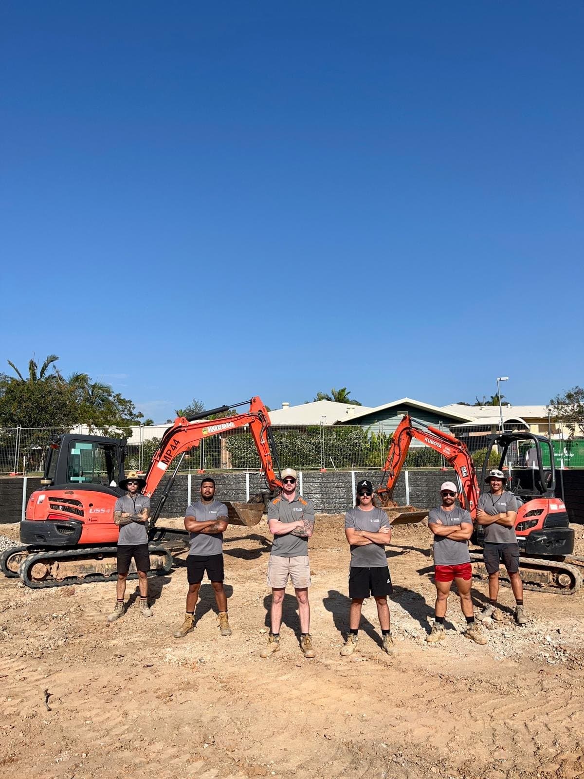 Elite Walls & Fencing team at work