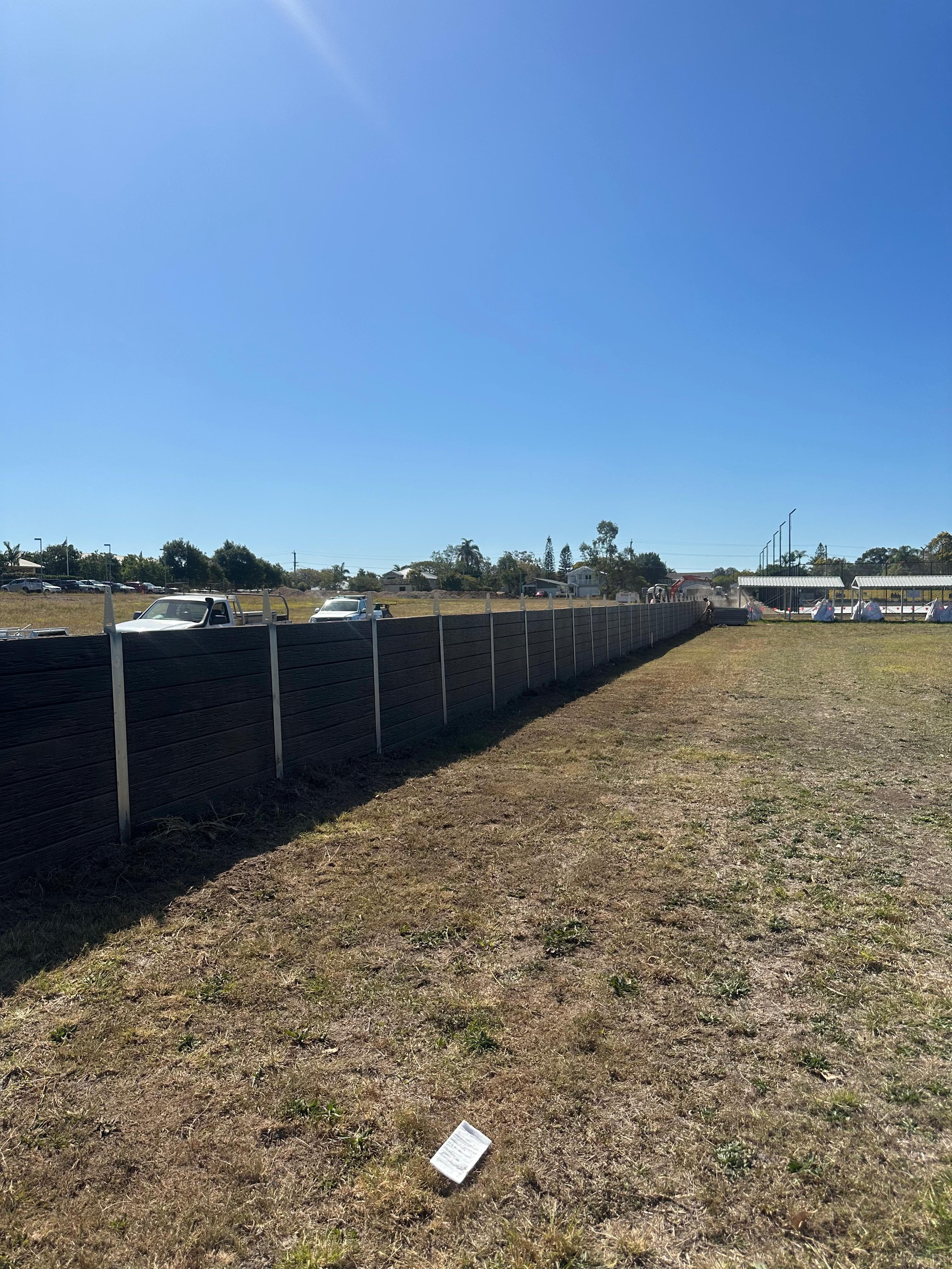Timber fencing installation