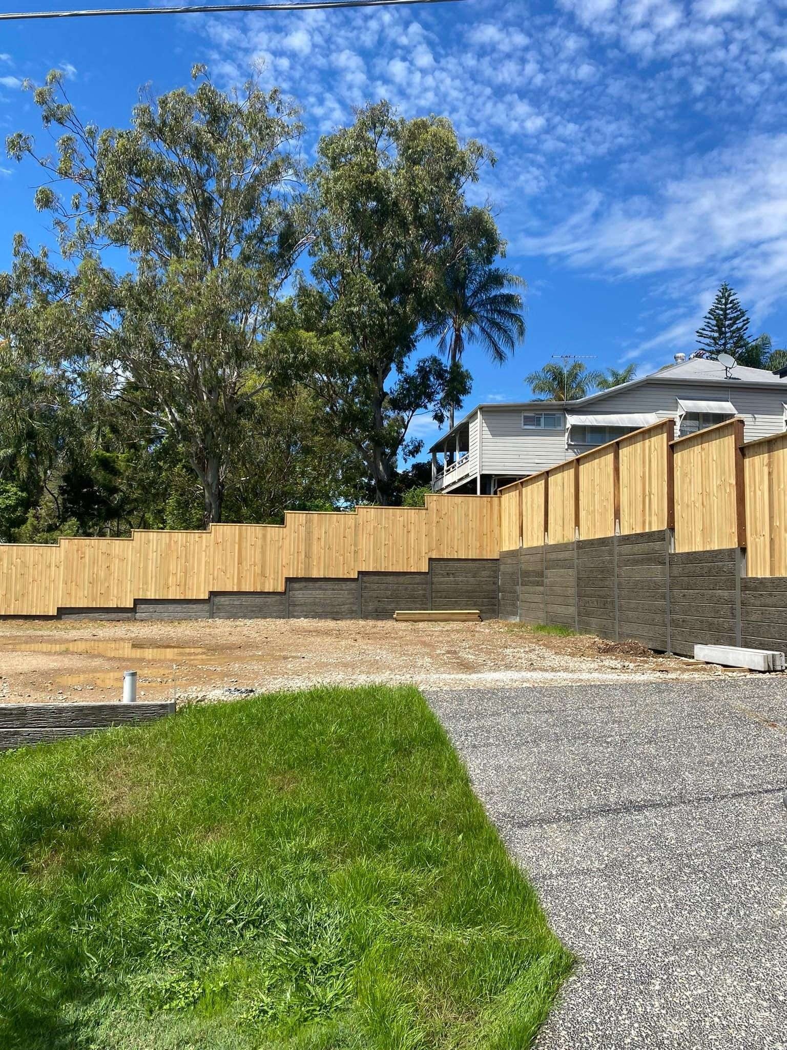 Tiered Garden Retaining Wall — Private Residence